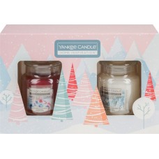 Yankee Candle Home Inspiration Holiday Magic + Snow Dusted Pine 2x 104 g - vonná svíčka